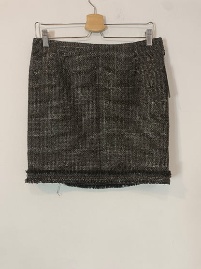 ZARA. Tweed skirt in grey tones Tm