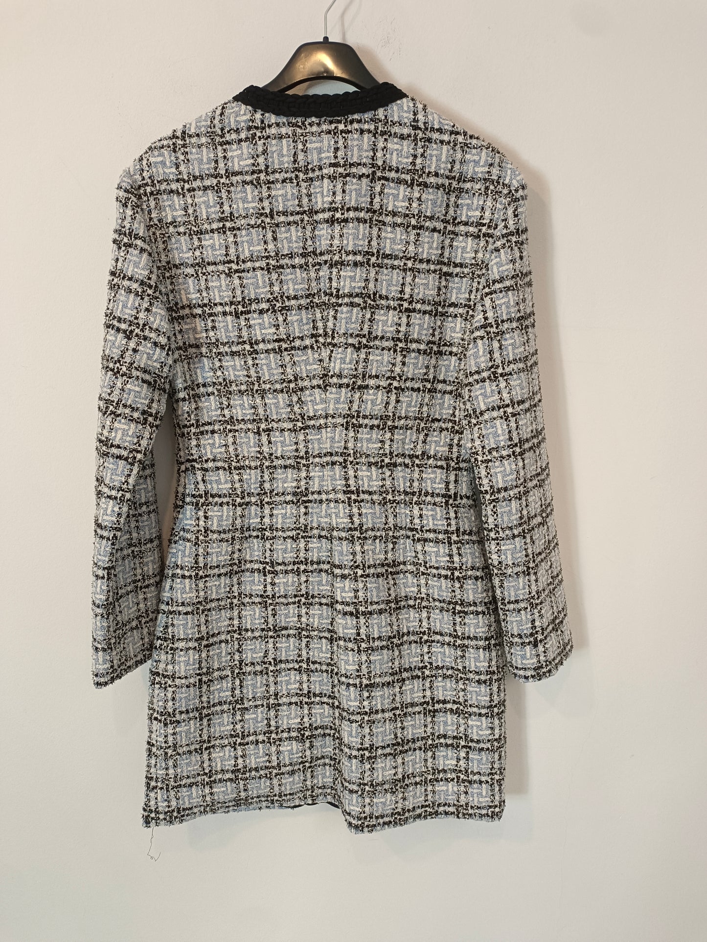 MAJE. Short buttoned tweed dress, size 36