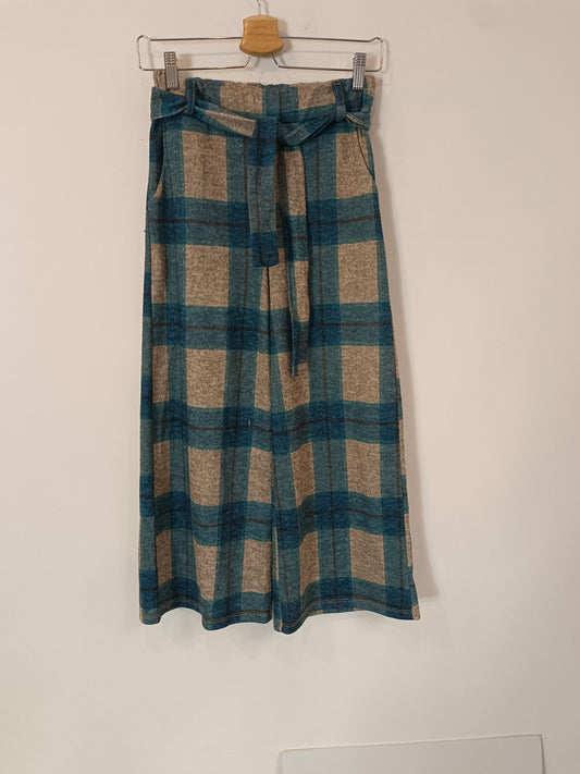 OTRAS. Pantalón cuadros azul y beige Tu(s)