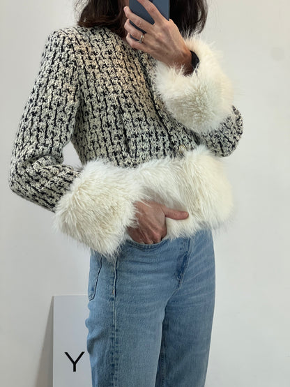 ZARA. Coral beaded jacket. TS