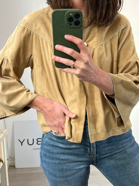 OTHERS. Beige buttoned jacket. TS