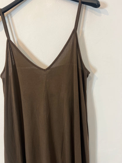 H&amp;M. Long brown dress Ts