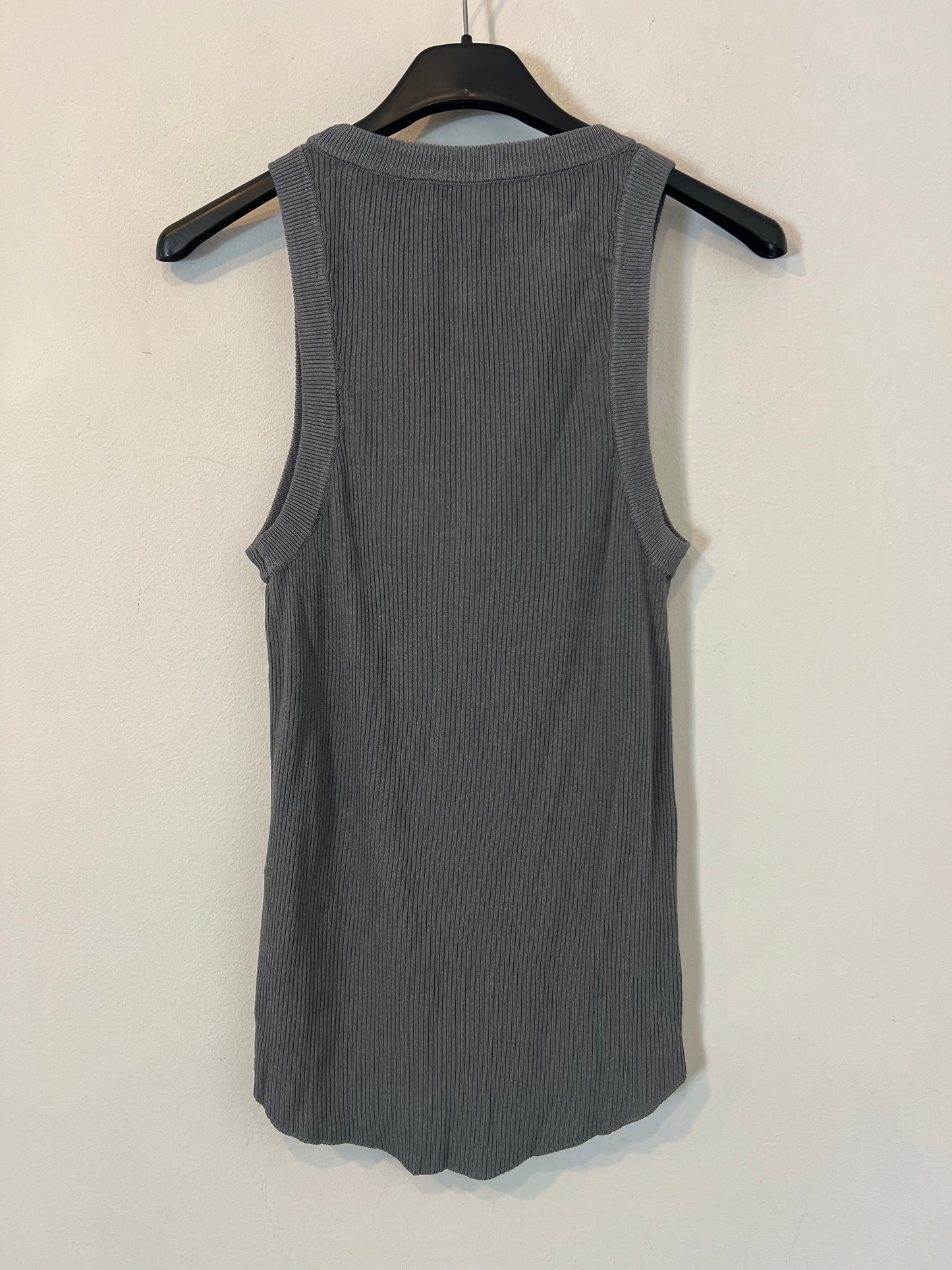 ZARA. Blue ribbed top Tm