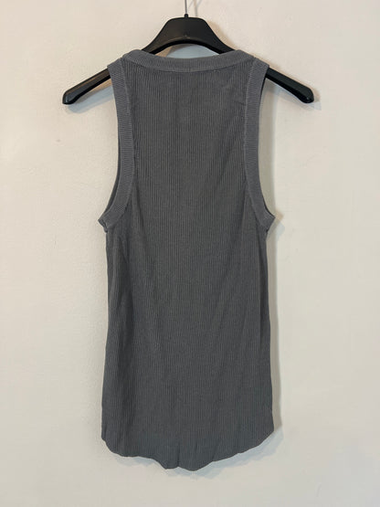 ZARA. Blue ribbed top Tm