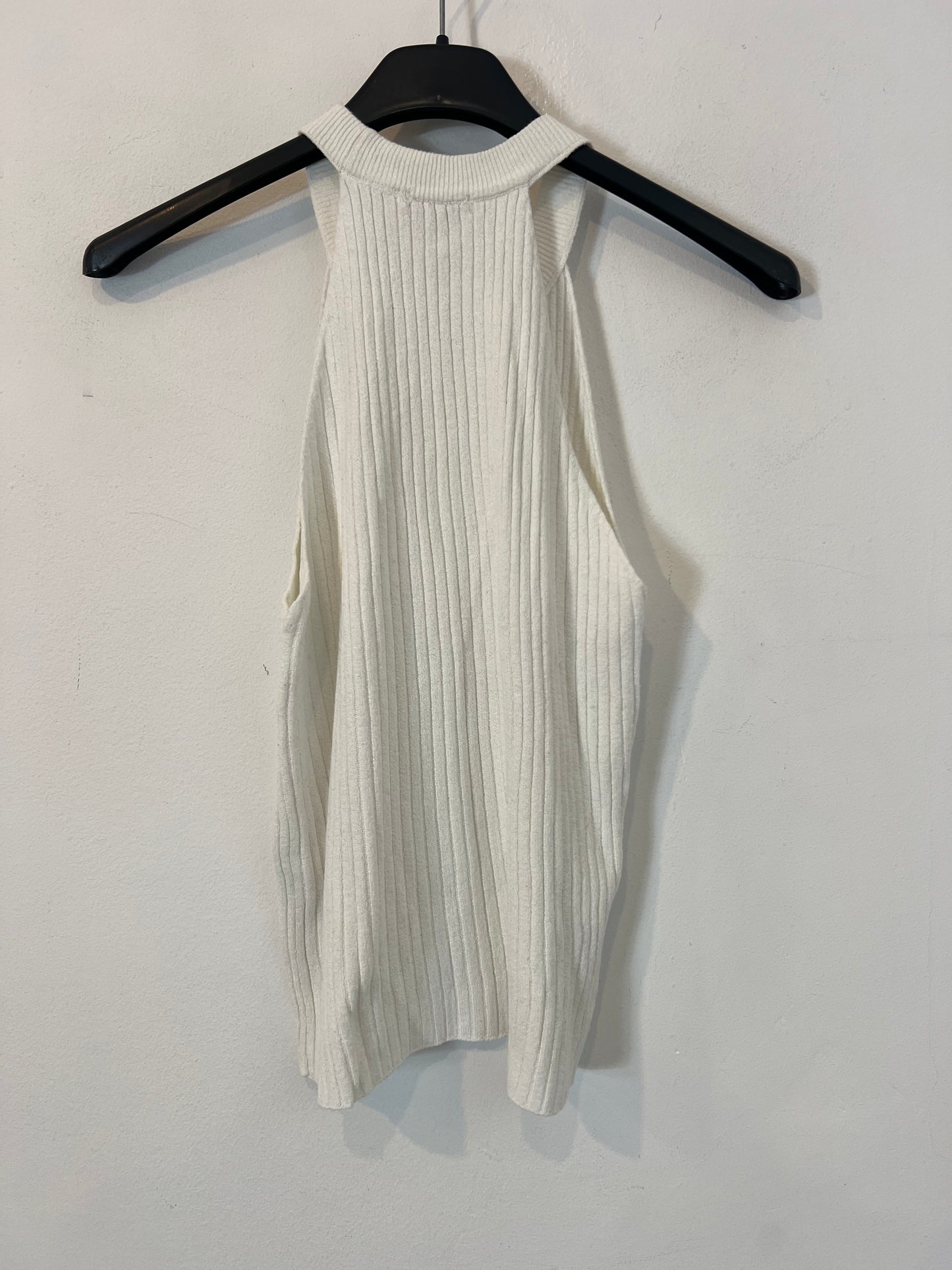 NOON. White ribbed top T.xxs