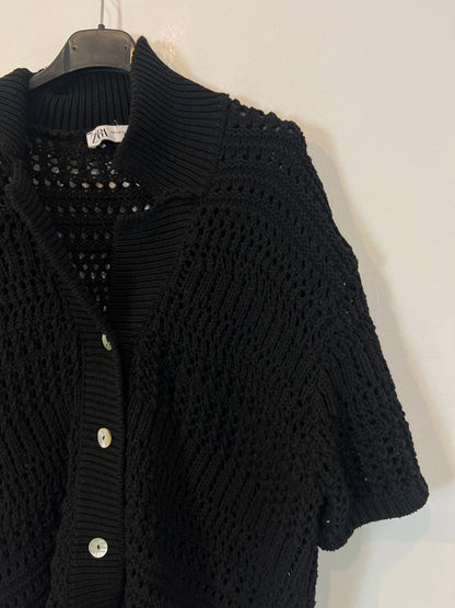 ZARA. Total look negro croché T.s/m