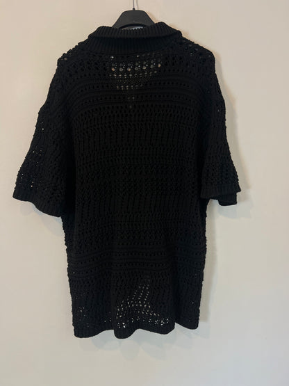 ZARA. Total look negro croché T.s/m