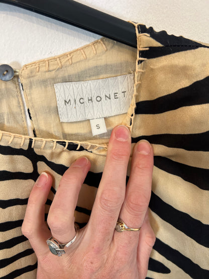 MICHONET. Ts silk animal dress