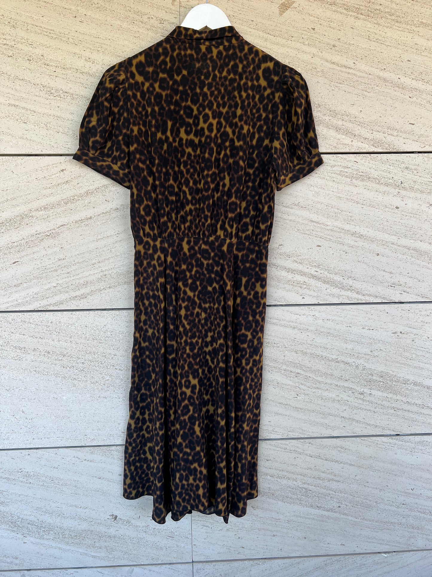 MASSCOB.  Vestido midi animal print T.s