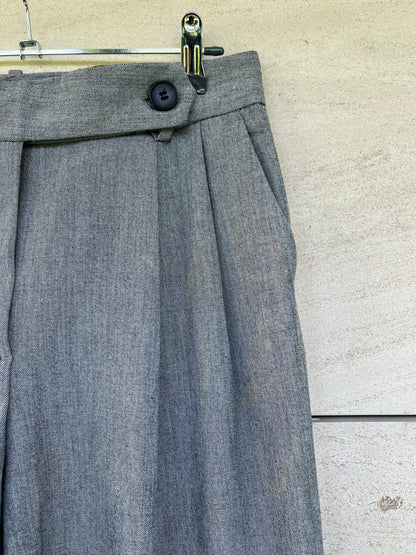 ZARA. Grey pleated trousers, size 36