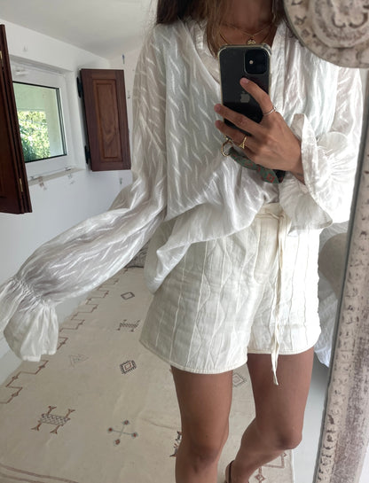 OYSHO. Pantalón corto blanco T.m