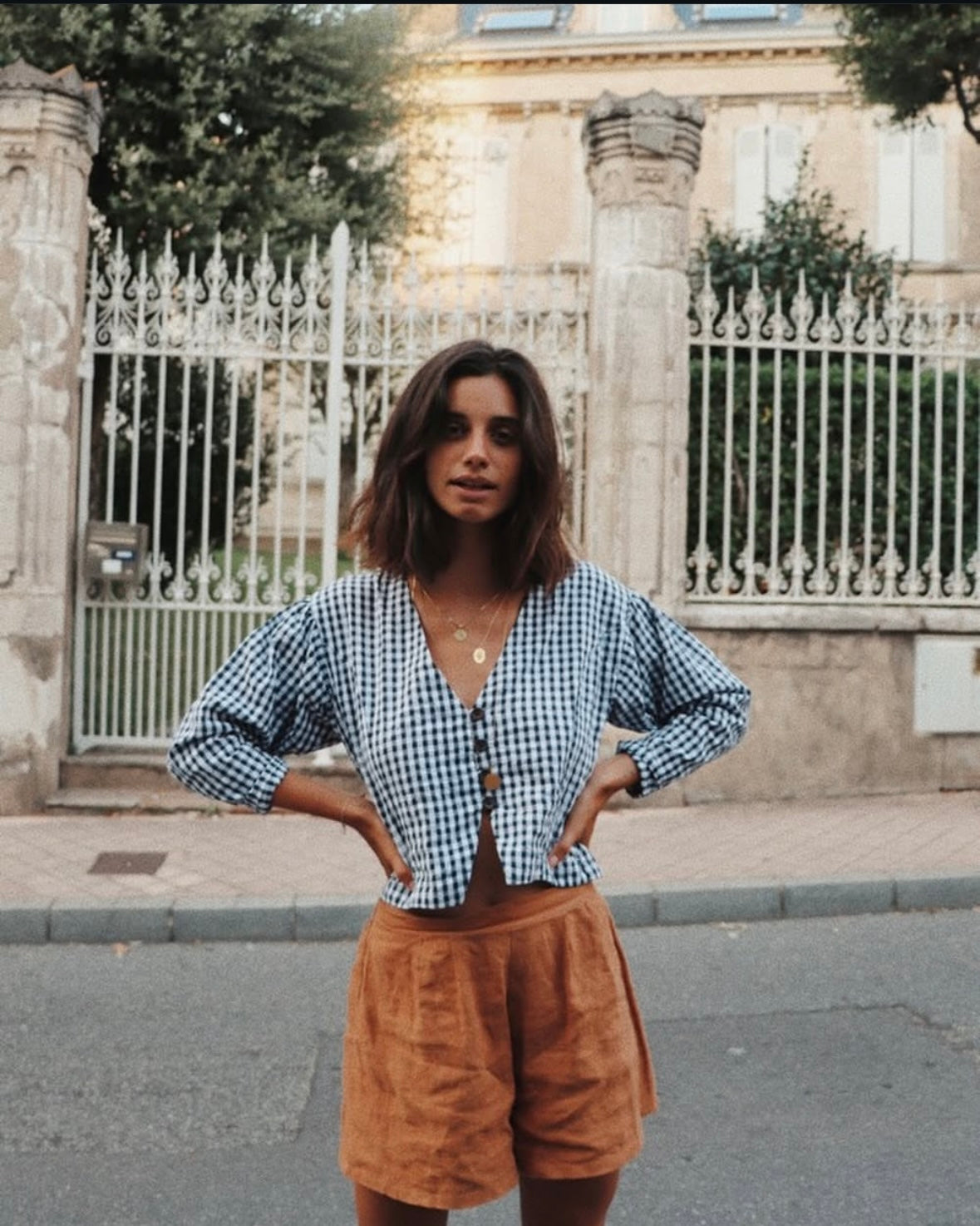 YOLI&amp;OTIS. Camel linen trousers Ts/m