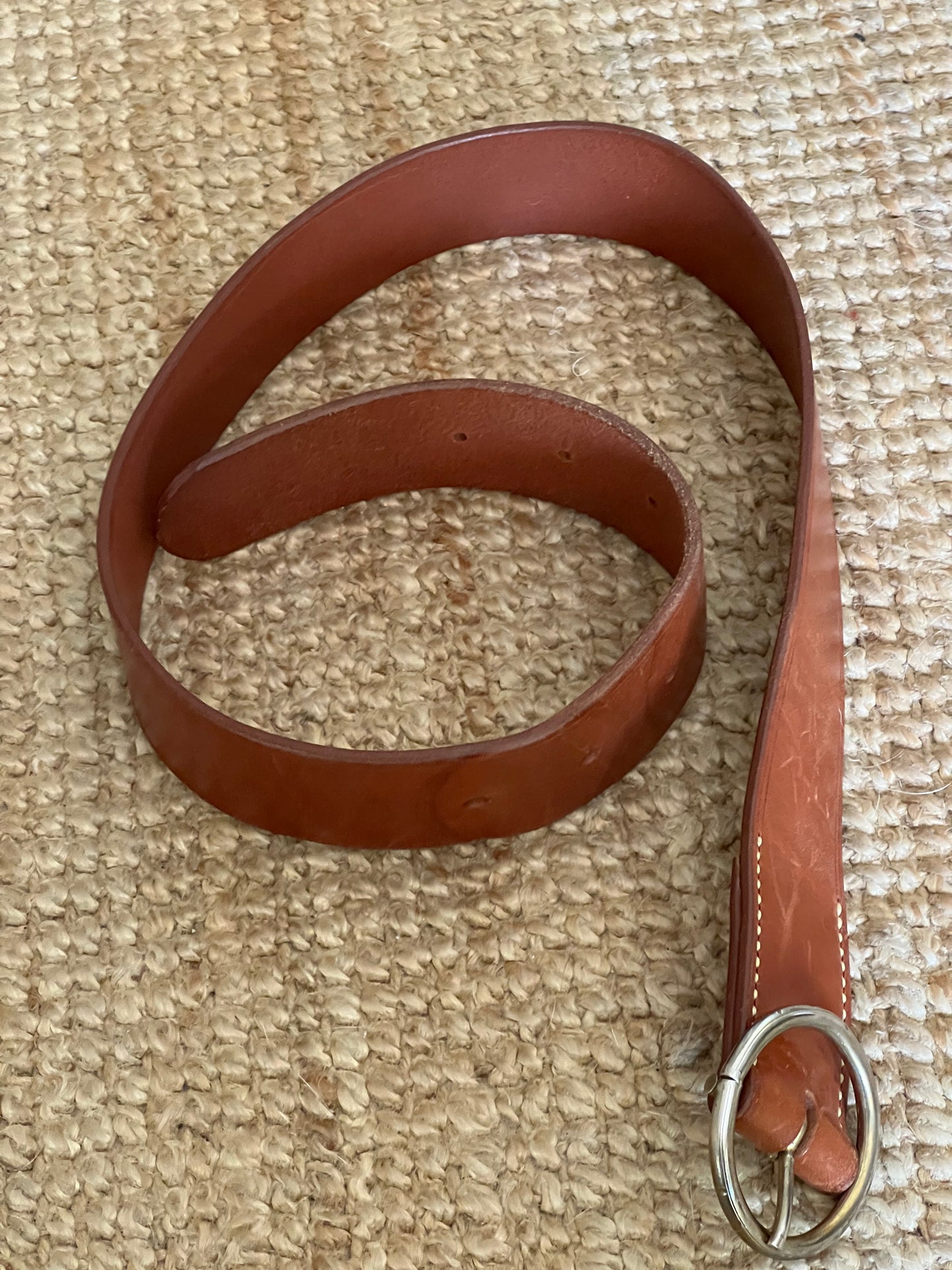 Cinturón piel camel