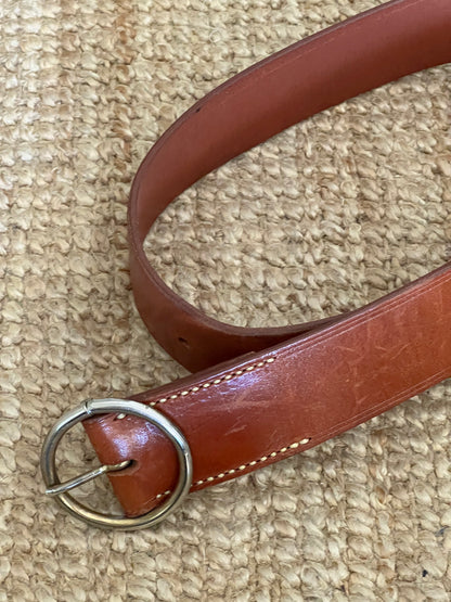 Cinturón piel camel