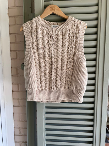 COS. Beige knit top Tm/l