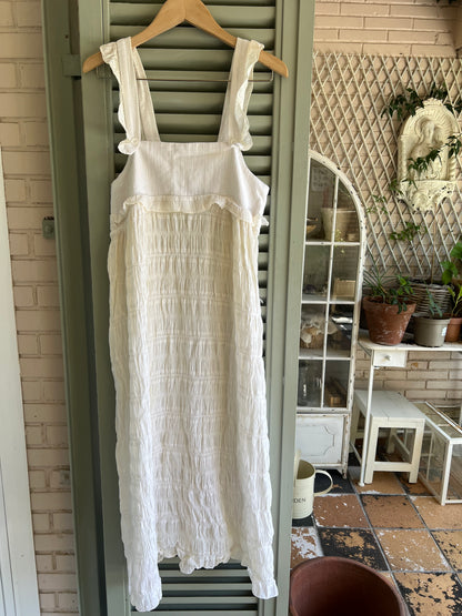 gathered midi dress size 36