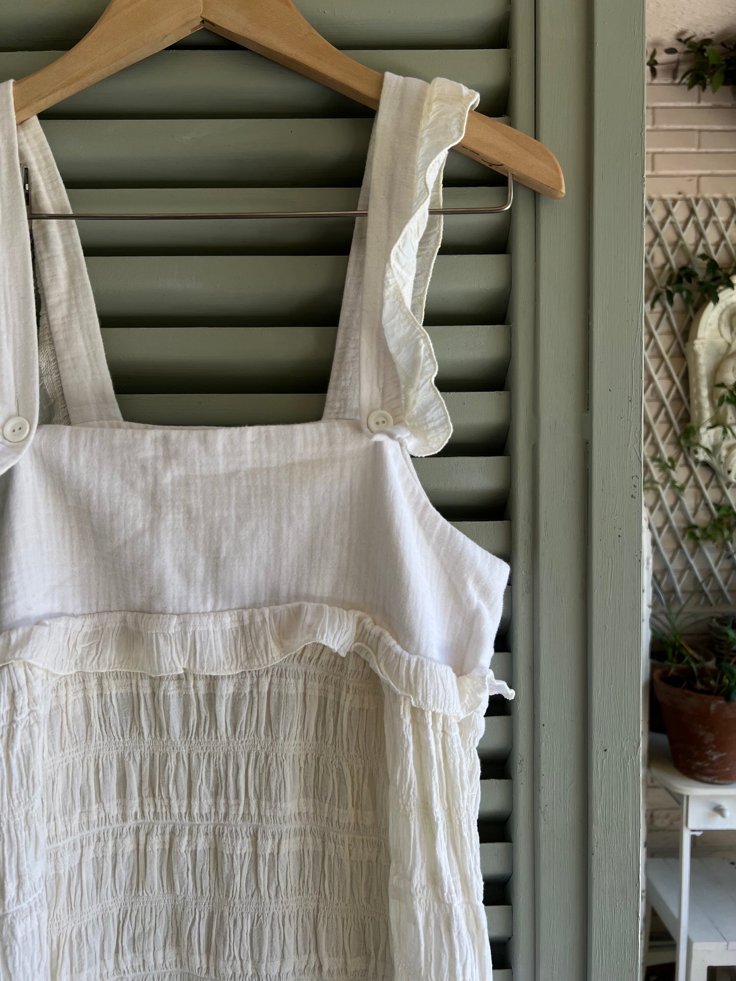 gathered midi dress size 36