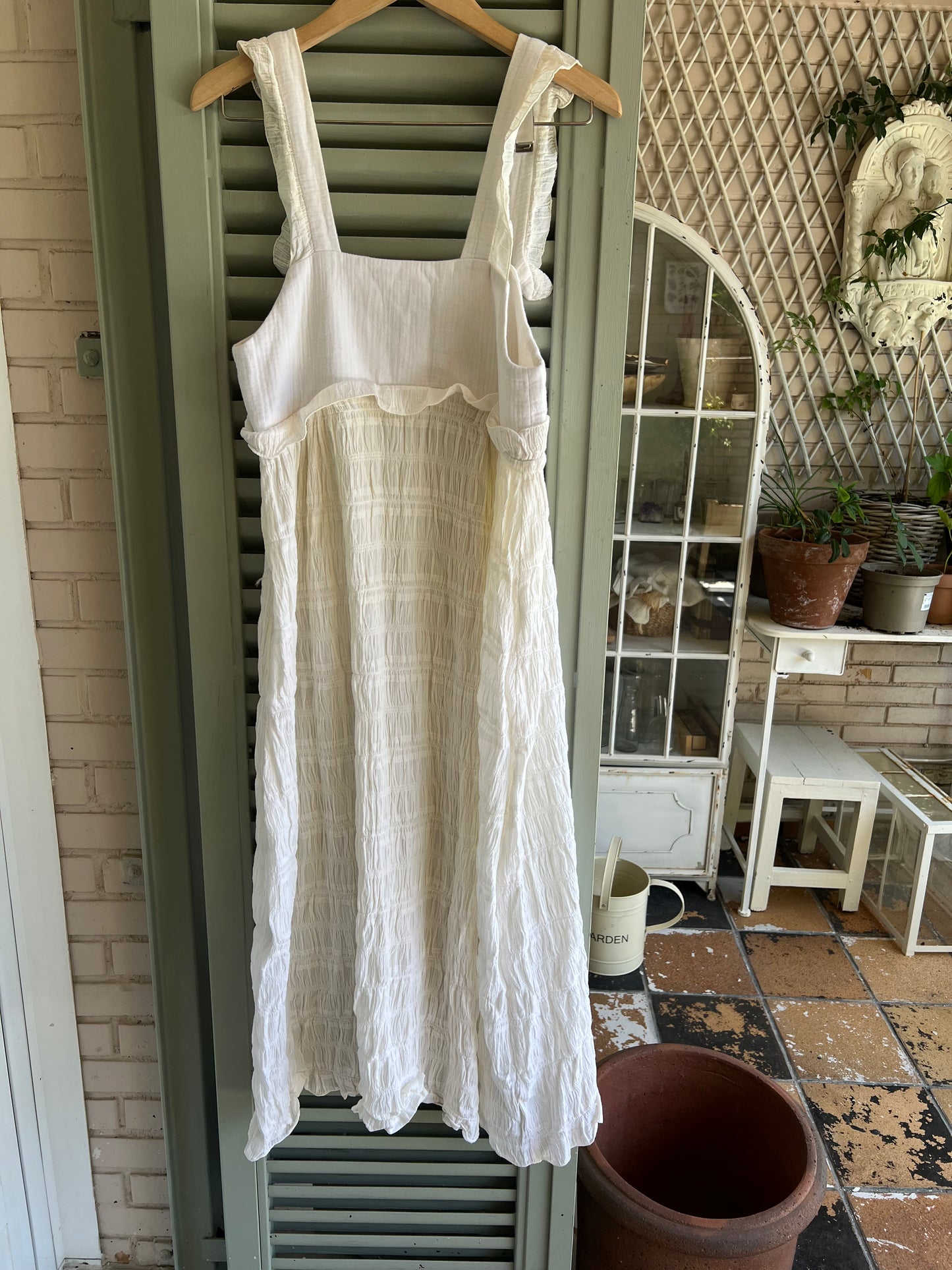 gathered midi dress size 36