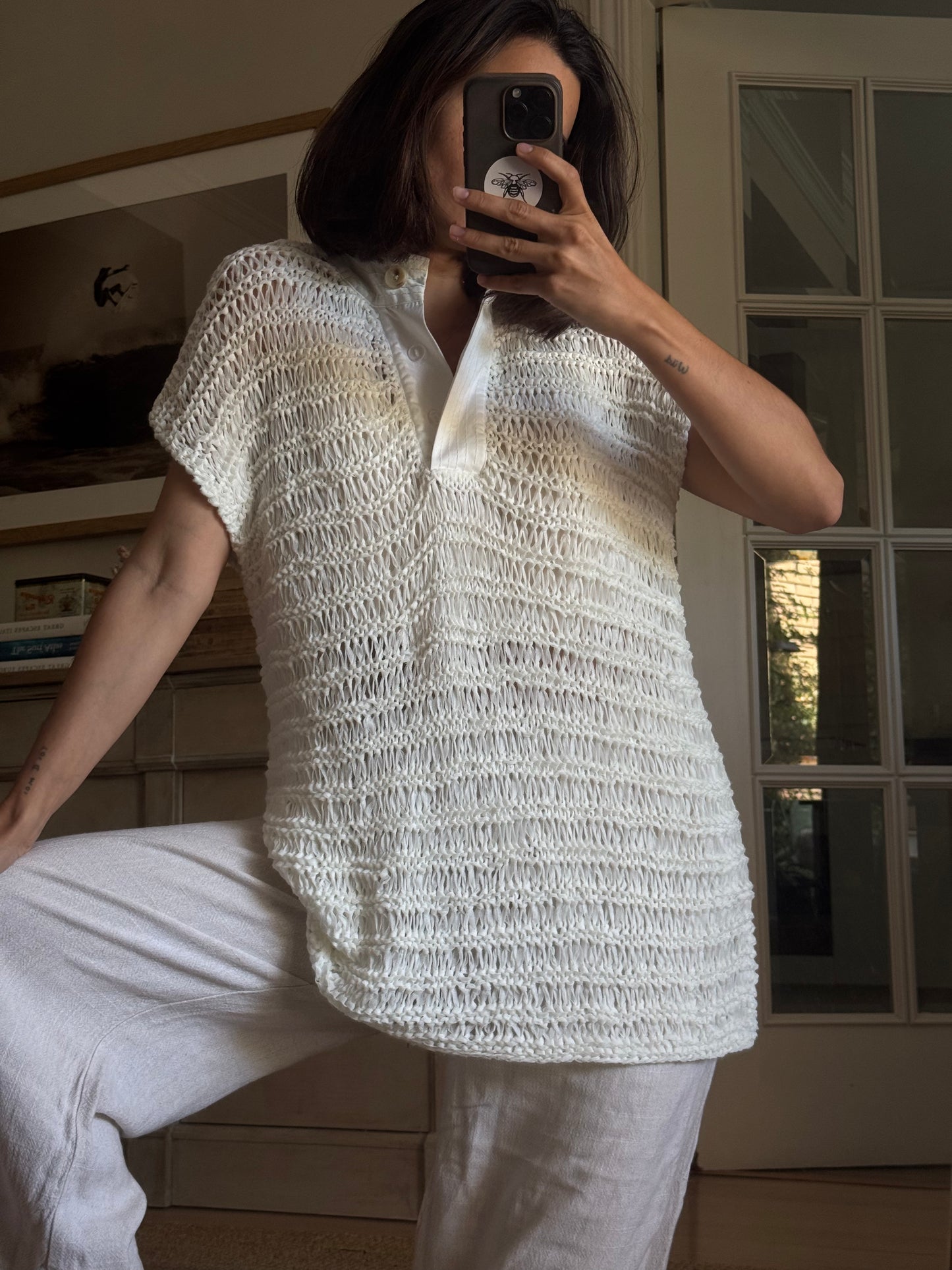 SIMORRA. Top punto abierto T.m/l