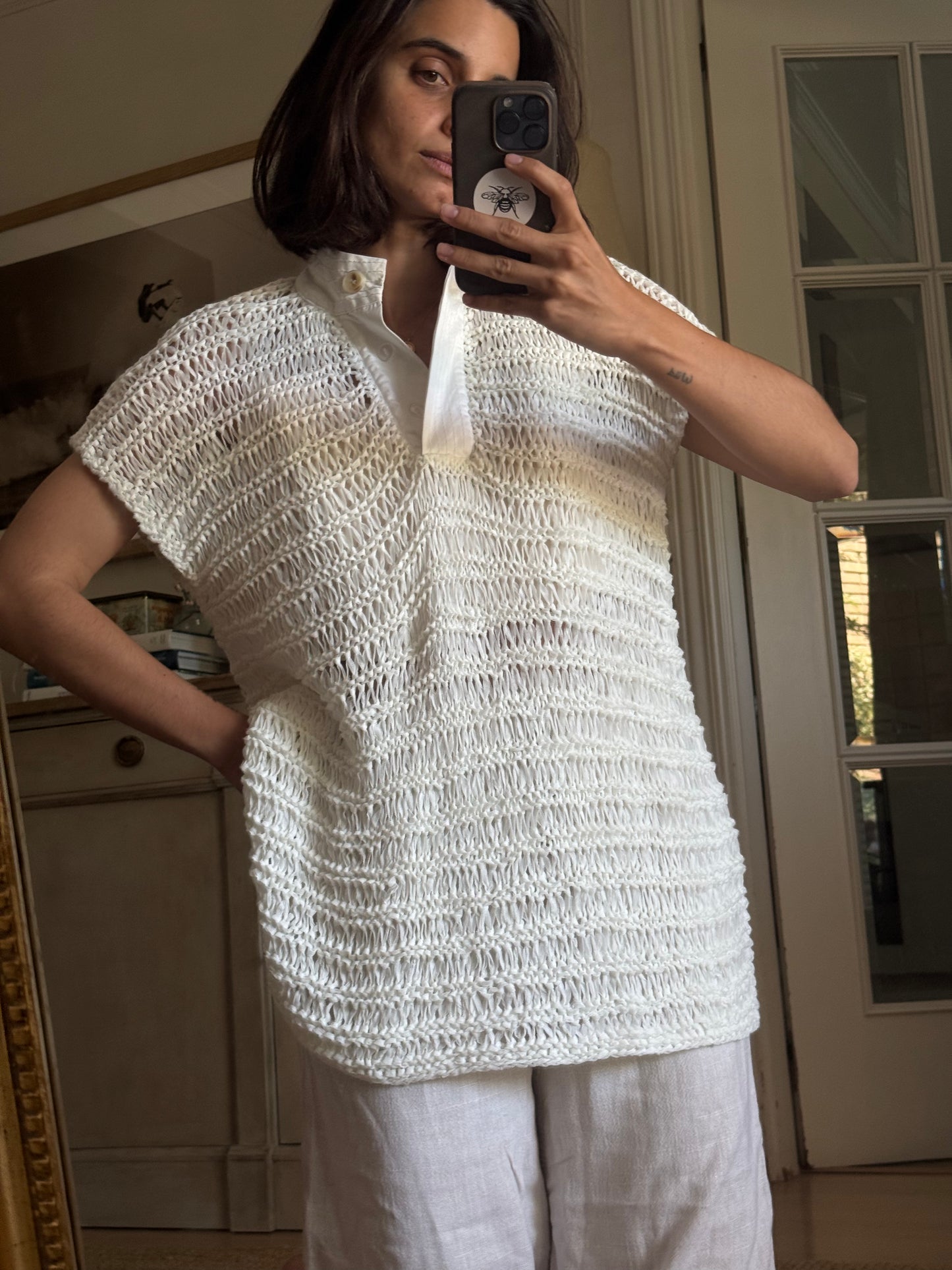 SIMORRA. Top punto abierto T.m/l