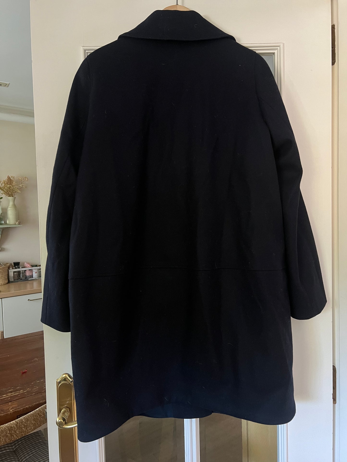 COS. Blue cloth coat S.38