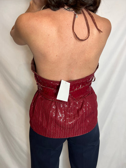 DRIÉS VAN NOTEN. Asymmetrical sequin topT.38