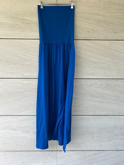 ERES. Vestido azul palabra de honor T.1(s)