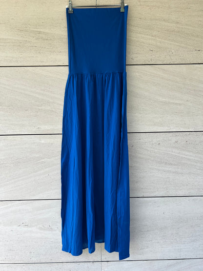 ERES. Vestido azul palabra de honor T.1(s)