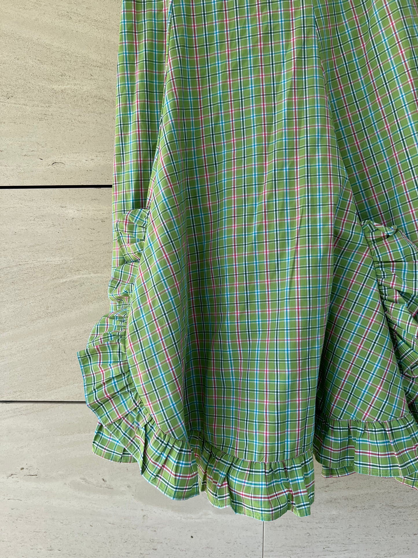 WEARITBE. Falda larga cuadros T.34