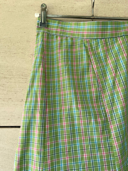 WEARITBE. Falda larga cuadros T.34