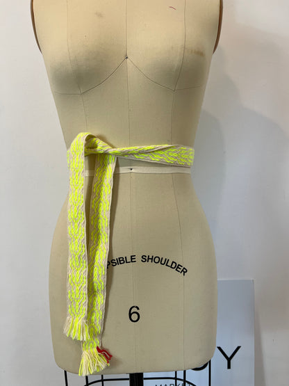 BANDS OF L.A. Cinturón trenzado flúor