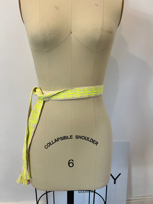 BANDS OF L.A. Cinturón trenzado flúor