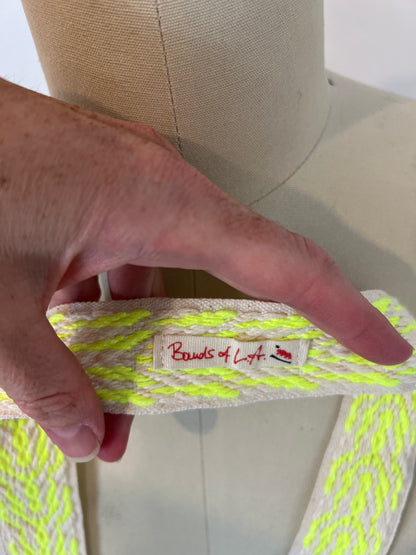 BANDS OF L.A. Cinturón trenzado flúor