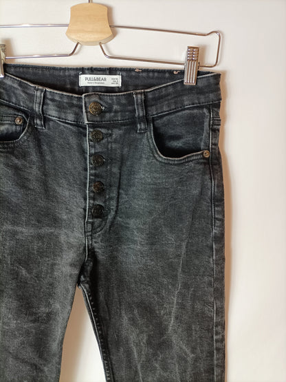 PULL&amp;BEAR. Black flared trousers, size 36 (Tara)