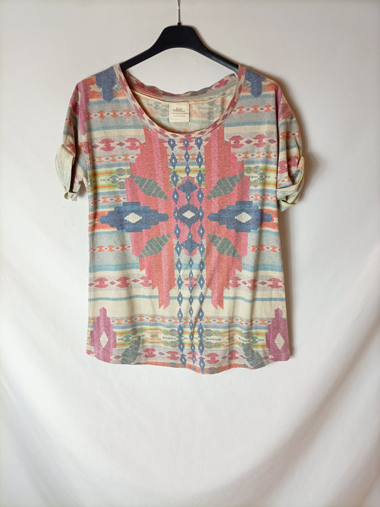 ZARA. Colorful printed T-shirt. TM