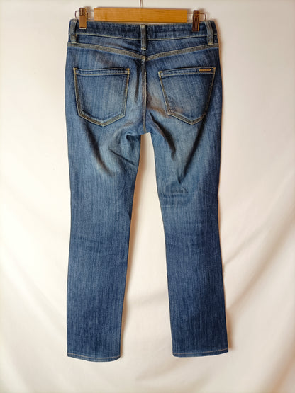 MASSIMO DUTTI. Pantalones vaqueros rectos. T 36