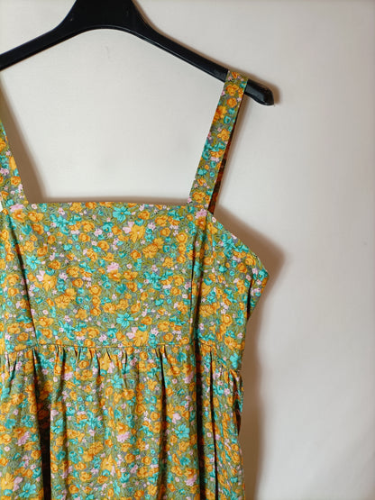 OTRAS. Vestido largo flores T.u(m)