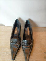BALENCIAGA. Zapatos negros vintage. T 36
