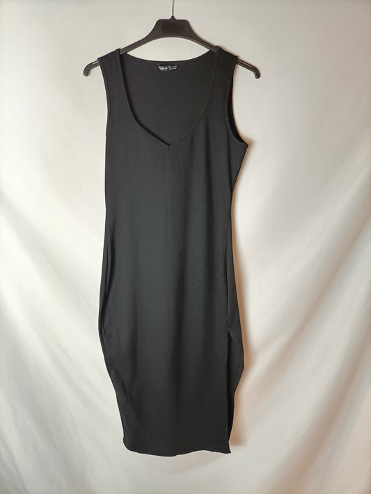 SHEIN. Ribbed midi dress T.38