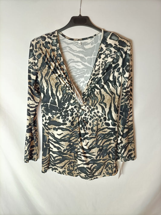 RILOS. Animal print top TM