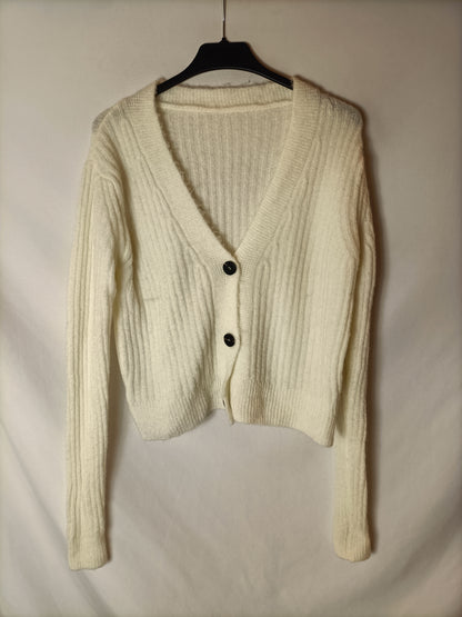 OTRAS. Jersey blanco abotonado Tu(s)