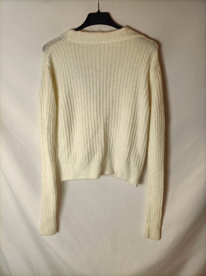 OTRAS. Jersey blanco abotonado Tu(s)