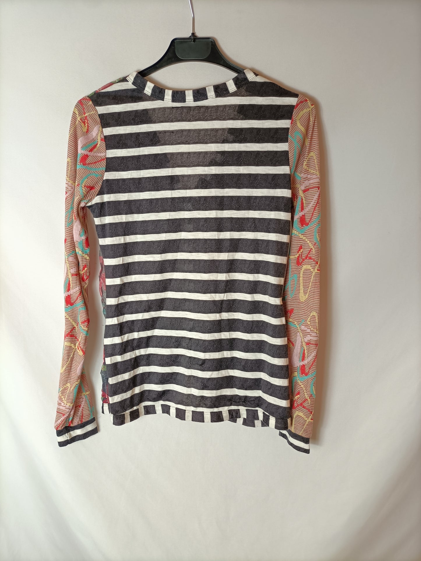 ASIMETRICO. Top/rebeca doble textura T.m