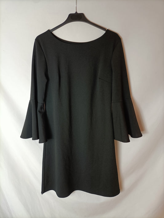 OTHERS. Short black dress with sleeves Tu(s)