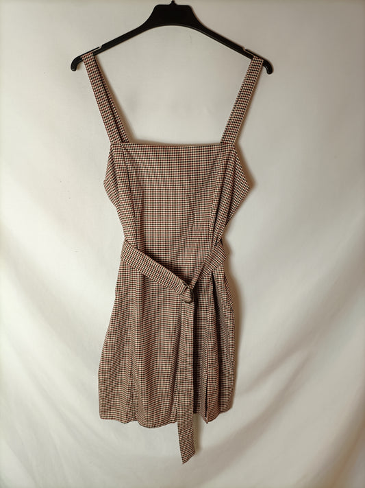 PULL&amp;BEAR. Short houndstooth dress Tm