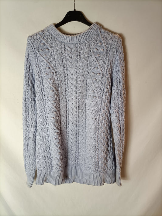 ZARA. Light blue bodoque sweater. T.S.
