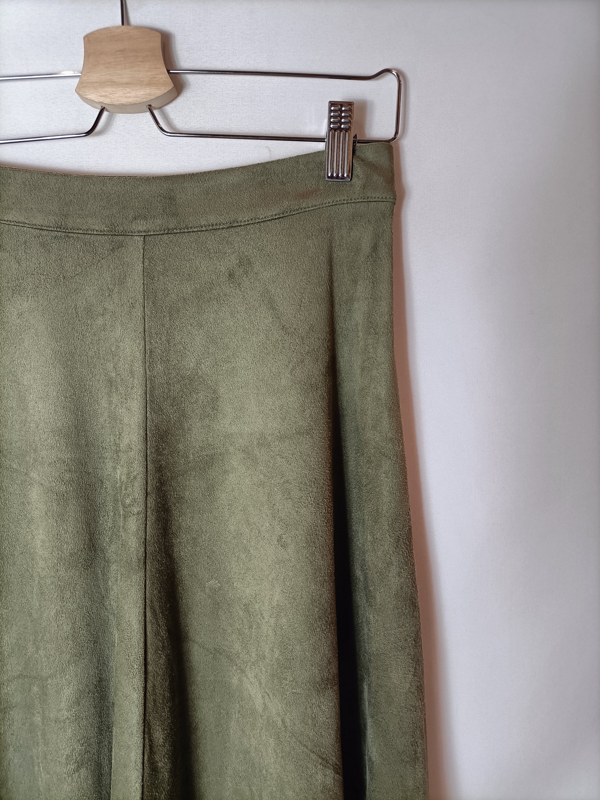 Falda midi verde efecto T S – Hibuy market