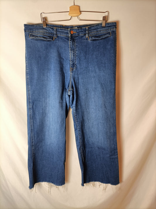 H&M. Pantalón denim culotte  T.52