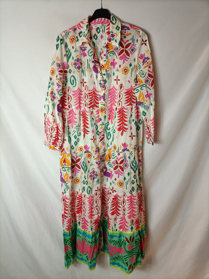 ZARA. White floral dress Tl