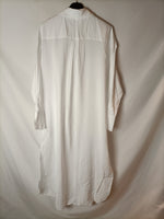H&M. Vestido blanco lazada T.l